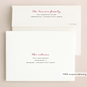 "Watercolor Delight" - Wedding Thank You Cards in Aqua by Petra Kern - FREE Recipient Addressing