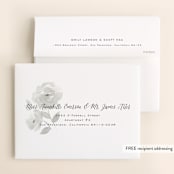 "Watercolor Floral" - Wedding Thank You Cards in Fog by Jill Means - FREE Recipient Addressing