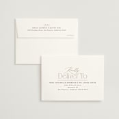 "Modern Romance" - Wedding Thank You Cards in Mocha by Hooray Creative - FREE Recipient Addressing