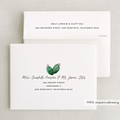 "Cacti" - Wedding Thank You Cards in Rose Crystal by Cass Loh - FREE Recipient Addressing