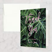 "Paradise" - Wedding Thank You Cards in Carnation by Elly - Front