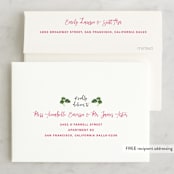 "Paradise" - Wedding Thank You Cards in Carnation by Elly - FREE Recipient Addressing