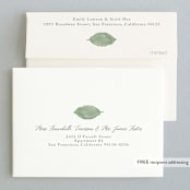 "Painted Leaf" - Wedding Thank You Cards in Leaf by Katharine Watson - FREE Recipient Addressing
