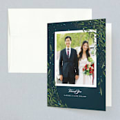 "Dreamkeeper" - Wedding Thank You Cards in Midnight by Jennifer Postorino - Front