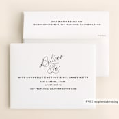 "Twirl Monogram A" - Wedding Thank You Cards in Blush by Ariel Rutland - FREE Recipient Addressing