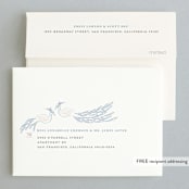 "cicogne" - Wedding Thank You Cards in Cornflower by chocomocacino - FREE Recipient Addressing