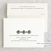 "Elan" - Wedding Thank You Cards in Tuxedo by Griffinbell Paper Co. - FREE Recipient Addressing