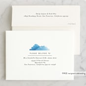 "Modern Water" - Wedding Thank You Cards in Celestial by Olivia Raufman - FREE Recipient Addressing