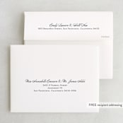 "Flawless" - Wedding Thank You Cards in Midnight by Kimberly FitzSimons - FREE Recipient Addressing