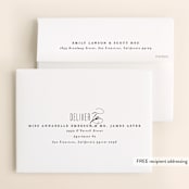 "Scripted Ampersand" - Wedding Thank You Cards in Midnight by Roxy Cervantes - FREE Recipient Addressing