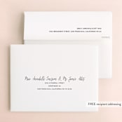"Slanted" - Wedding Thank You Cards in Noir by Drango Design - FREE Recipient Addressing