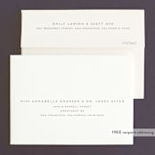 "Off Shore" - Wedding Thank You Cards in Dawn by Grace Kreinbrink - FREE Recipient Addressing