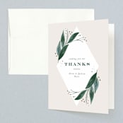 "Eternity" - Wedding Thank You Cards in Sage by Leah Bisch - Front