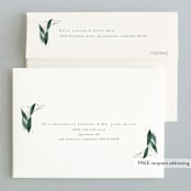 "Eternity" - Wedding Thank You Cards in Sage by Leah Bisch - FREE Recipient Addressing