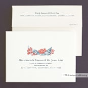 "Deep Blue" - Wedding Thank You Cards in Deep Blue by Paper Sun Studio - FREE Recipient Addressing