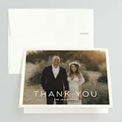 "Postcard from the Desert" - Wedding Thank You Cards in Sunset by Pink House Press - Front