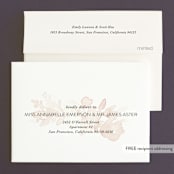 "Ethereal Bouquet" - Wedding Thank You Cards in Blush by Petra Kern - FREE Recipient Addressing