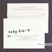 "Love Actually" - Wedding Thank You Cards in Onyx by Design Lotus - FREE Recipient Addressing