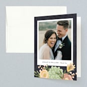 "botanica" - Wedding Thank You Cards in Midnight by Griffinbell Paper Co. - Front