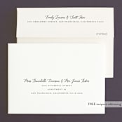 "Something Blue" - Wedding Thank You Cards in Aqua by Benita Crandall - FREE Recipient Addressing