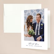 "Paradise" - Wedding Thank You Cards in Seaside by Joanna Griffin - Front