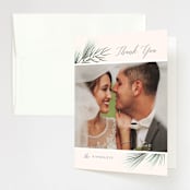 "Winterelle" - Wedding Thank You Cards in Cornflower by Petra Kern - Front