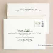 "Gentle Greens" - Wedding Thank You Cards in Fern by Petra Kern - FREE Recipient Addressing