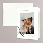 "Maya Rustica" - Wedding Thank You Cards in Rose by Petra Kern - Front