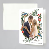 "Nature's Crest" - Wedding Thank You Cards in Forest by Paper Sun Studio - Front