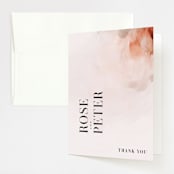 "Romantic" - Wedding Thank You Cards in Earth by Lori Wemple - Front