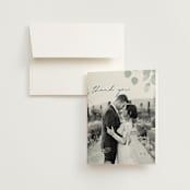 "Silver Dollar Eucalyptus" - Wedding Thank You Cards in Silver Dollar by Shannon Chen of Four Wet Feet Studio - Front