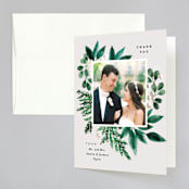 "Winter Bouquet" - Wedding Thank You Cards in Mist by Alethea and Ruth - Front