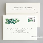 "Winter Bouquet" - Wedding Thank You Cards in Mist by Alethea and Ruth - FREE Recipient Addressing