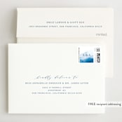 "Watercolor waves" - Wedding Thank You Cards in Ocean by Yuliya Evseeva - FREE Recipient Addressing