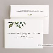 "Clearing" - Wedding Thank You Cards in Leaf by Alethea and Ruth - FREE Recipient Addressing