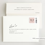 "A Storybook Wedding" - Wedding Thank You Cards in Blush by Katy Shen - FREE Recipient Addressing