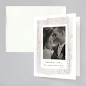"Barnwood" - Wedding Thank You Cards in Ash by Hooray Creative - Front