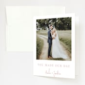 "ridge" - Wedding Thank You Cards in Dusk by Krissy Bengtson - Front