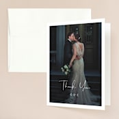 "In Love" - Wedding Thank You Cards in Ink by Carolyn MacLaren - Front