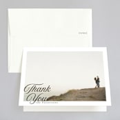 "Romance" - Wedding Thank You Cards in Snowball by Anna Elder - Front