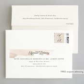 "Romance" - Wedding Thank You Cards in Snowball by Anna Elder - FREE Recipient Addressing