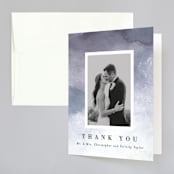 "Sea Splash" - Wedding Thank You Cards in Amethyst by Alethea and Ruth - Front