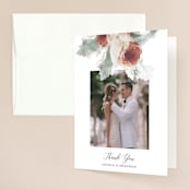 "rose drop" - Wedding Thank You Cards in Rose by Cass Imagines - Front