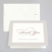 "Simply Grand" - Wedding Thank You Cards in Dove by Hooray Creative - Front