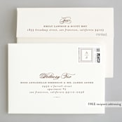 "Simply Grand" - Wedding Thank You Cards in Dove by Hooray Creative - FREE Recipient Addressing