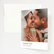 "tissue texture" - Wedding Thank You Cards in Papaya by Carrie Moradi - Front