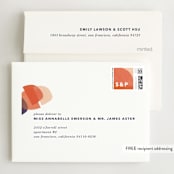 "tissue texture" - Wedding Thank You Cards in Papaya by Carrie Moradi - FREE Recipient Addressing