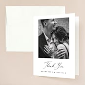 "Ridgeline" - Wedding Thank You Cards in Ivory by Eric Clegg - Front