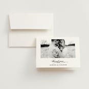 "Charming" - Wedding Thank You Cards in Pearl by AK Graphics - Front
