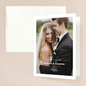 "Marlowe" - Wedding Thank You Cards in Classy White by Kelly Schmidt - Front